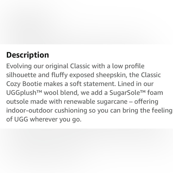 NWT UGG Women's Classic Cozy Bootie. - Picture 10 of 14